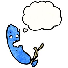 cartoon blue balloon with face N4
