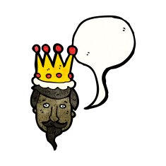 cartoon kings head N4
