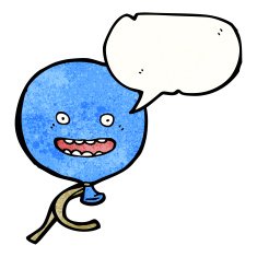 floating balloon cartoon character N8