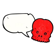 cartoon talking skull N9