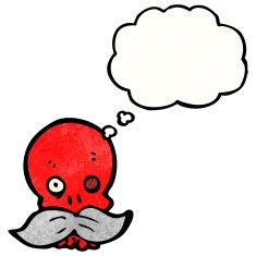 funny cartoon skull N46