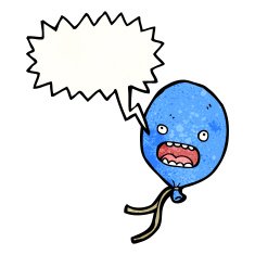 floating balloon cartoon character N9