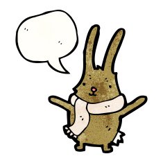 Cartoon little rabbit N12