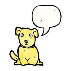 cartoon little dog N109