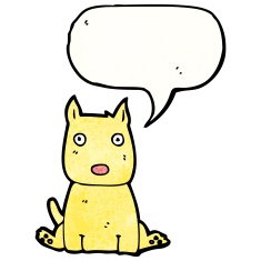 cartoon little dog N111