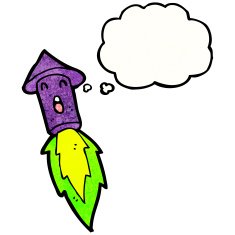 Cartoon Firework Rocket N28