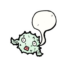 Cartoon Puffer Fish N24