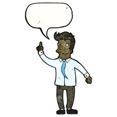 cartoon man with great idea N47