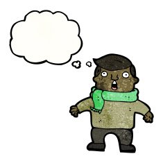 cartoon man in scarf N10