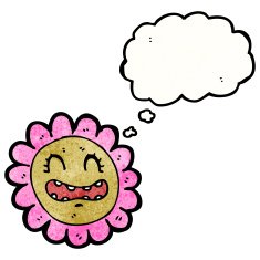 cartoon flower face N7