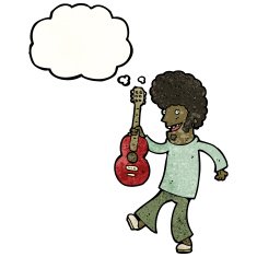 Cartoon Guitar Player N6