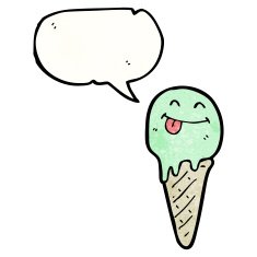 Cartoon Ice Cream Cone N63