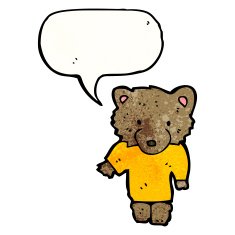 cartoon bear in tee N4