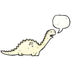 cartoon dinosaur N169