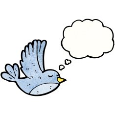 cartoon flying bird N28