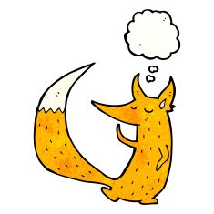 cartoon clever fox N2