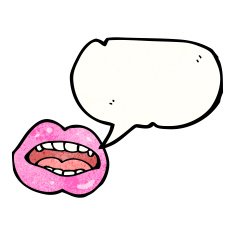 talking lips cartoon N3