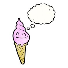 ice cream cone cartoon character N16