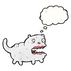 cartoon ugly cat N2