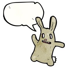cartoon spooky rabbit N9