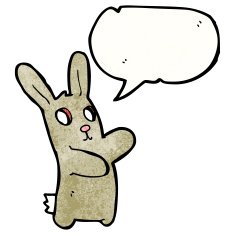 cartoon spooky rabbit N10