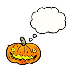cartoon halloween pumpkin N54