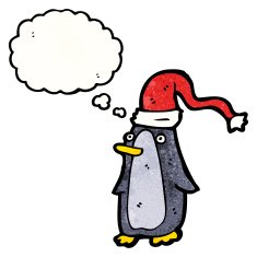 Cartoon Christmas Penguin N32
