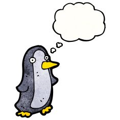 Cartoon Christmas Penguin N33