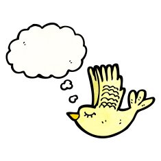 cartoon swooping bird N3