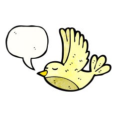 cartoon swooping bird N4