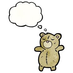 cartoon teddy bear N245