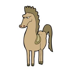 Cartoon Horse N81