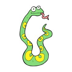 Cartoon Snake N238
