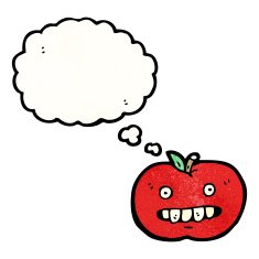 ugly apple cartoon N4