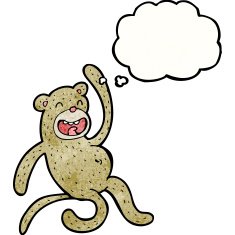 cartoon crazy monkey N21