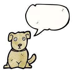 cartoon little dog N113