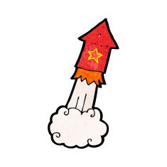 Cartoon Rocket N54