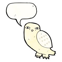 Cartoon Owl N172