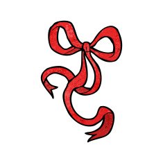 Cartoon Ribbon Bow N4