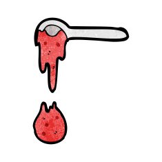 cartoon spoon of jam N6