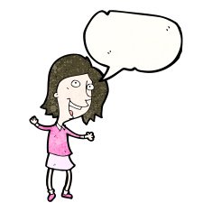 cartoon dancing woman N56