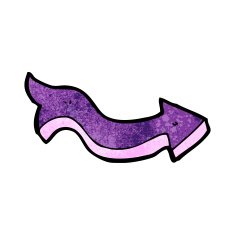pointing arrow cartoon symbol N5
