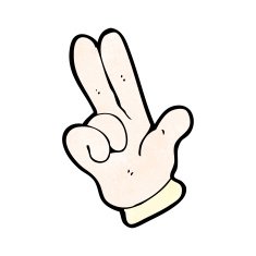 counting fingers cartoon symbol N5