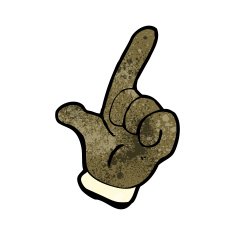 counting fingers cartoon symbol N6