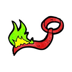 burning tie cartoon N7