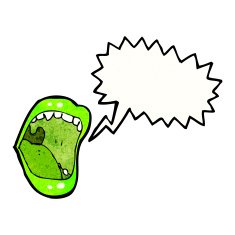 shouting halloween mouth cartoon N2