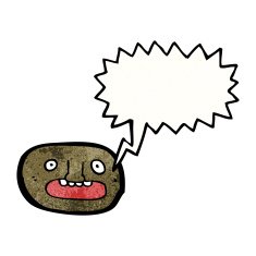 cartoon frightened face N12