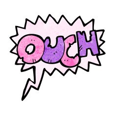 comic book ouch sign N3
