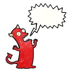 screaming little devil cartoon N2