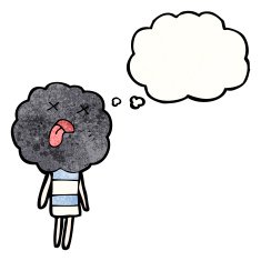 cute cloud head creature cartoon N9